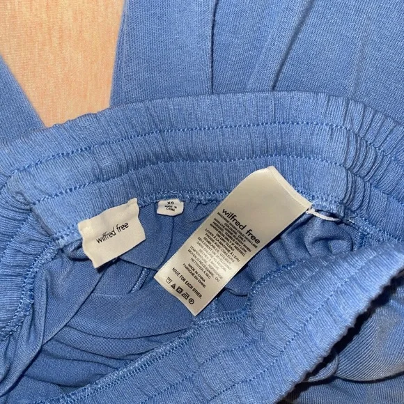 Aritzia Wilfred Free Lounge Sweatpants (Azurine Blue) (with matching top) - Picture 10 of 16